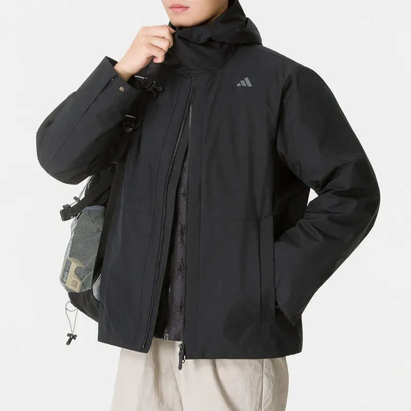 Adidas Down Jacket Men's 2026 Autumn and Winter New Thermal Sportswear Down Cotton Jacket KW4716
