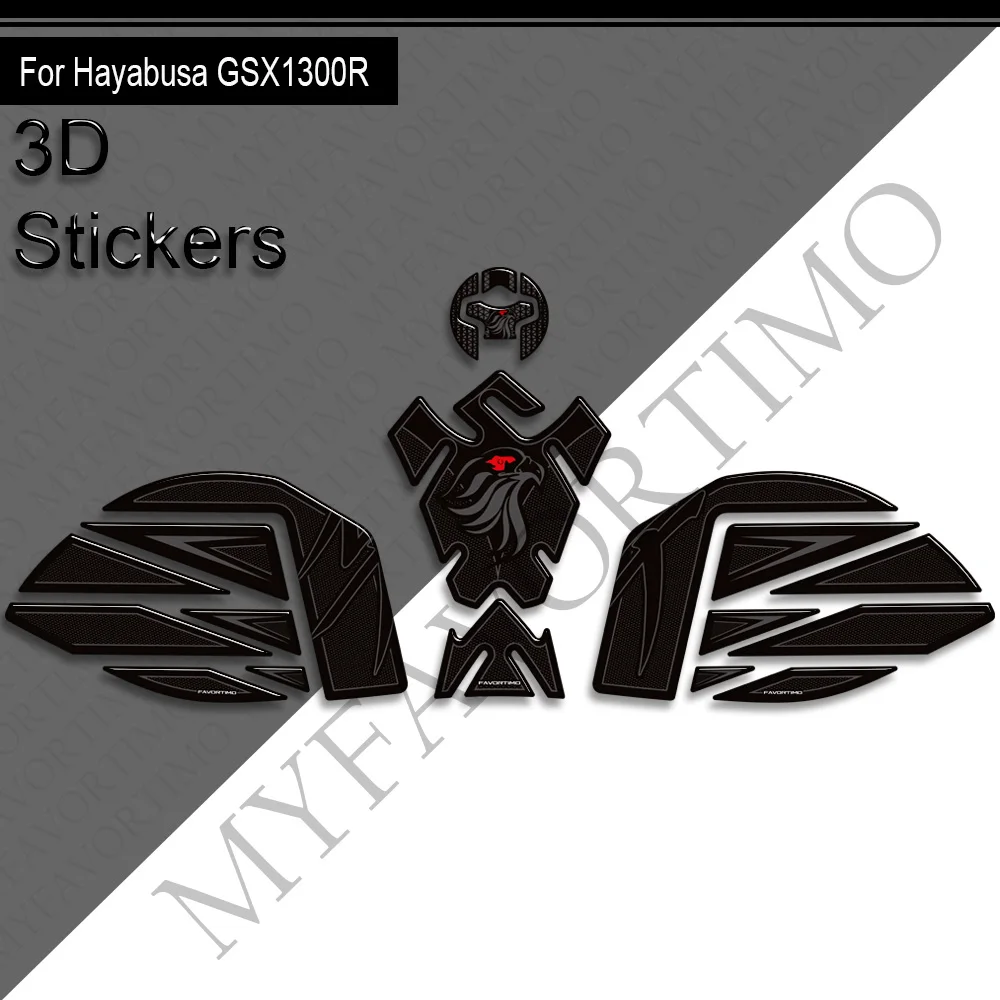 Untuk Suzuki Hayabusa GSX1300R GSXR 1300 GSX 1300R 2022-2025 Bantalan Tangki Sepeda Motor Pegangan Samping Kit Bahan Bakar Gas Stiker Stiker Lutut