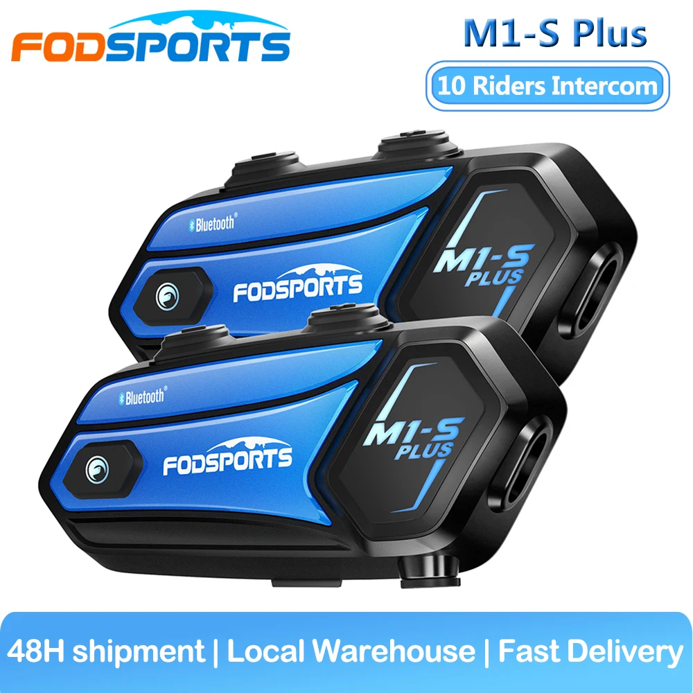 

Fodsport M1-S Plus Motorcycle Helmet Headset 8 Riders Wireless Bluetooth Intercom Music Share Intercomunicador Moto Waterproof