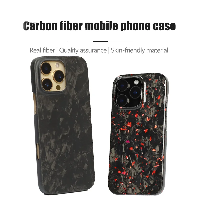 

real carbon fiber phone case For iphone 16 PRO MAX case forged pattern design explosion-proof back shell 16PRO