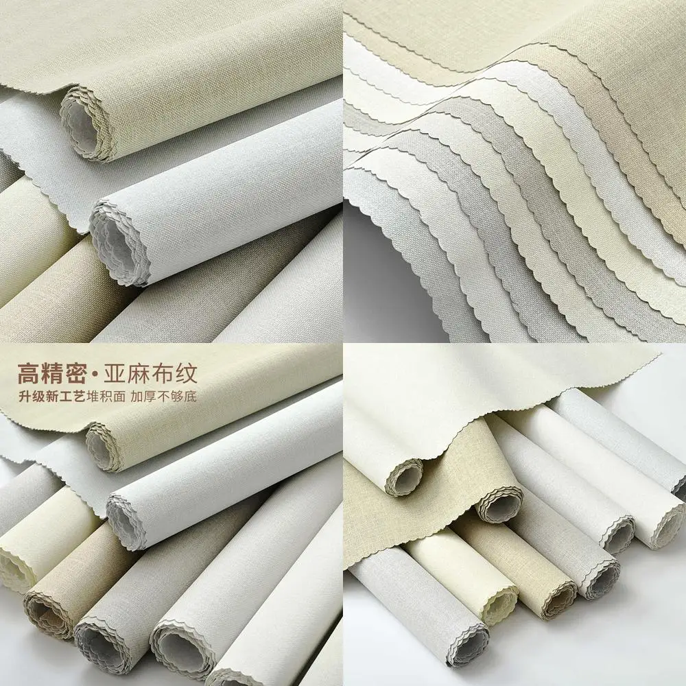 

Обои с текстурой льна, новинка 2025, бесшовные, полный дом, современная простая гостиная, спальня, роскошный фон высокого класса, настенное покрытие