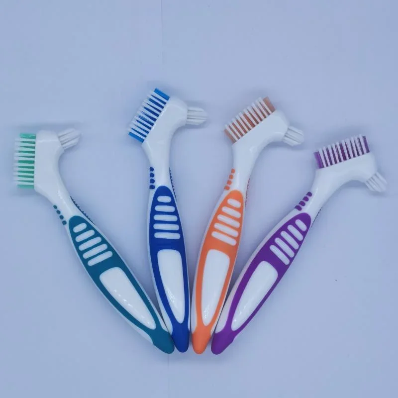 Denture Brushes with Double Sided Denture Cleaning Brush Heads for Denture Care Beauty Health