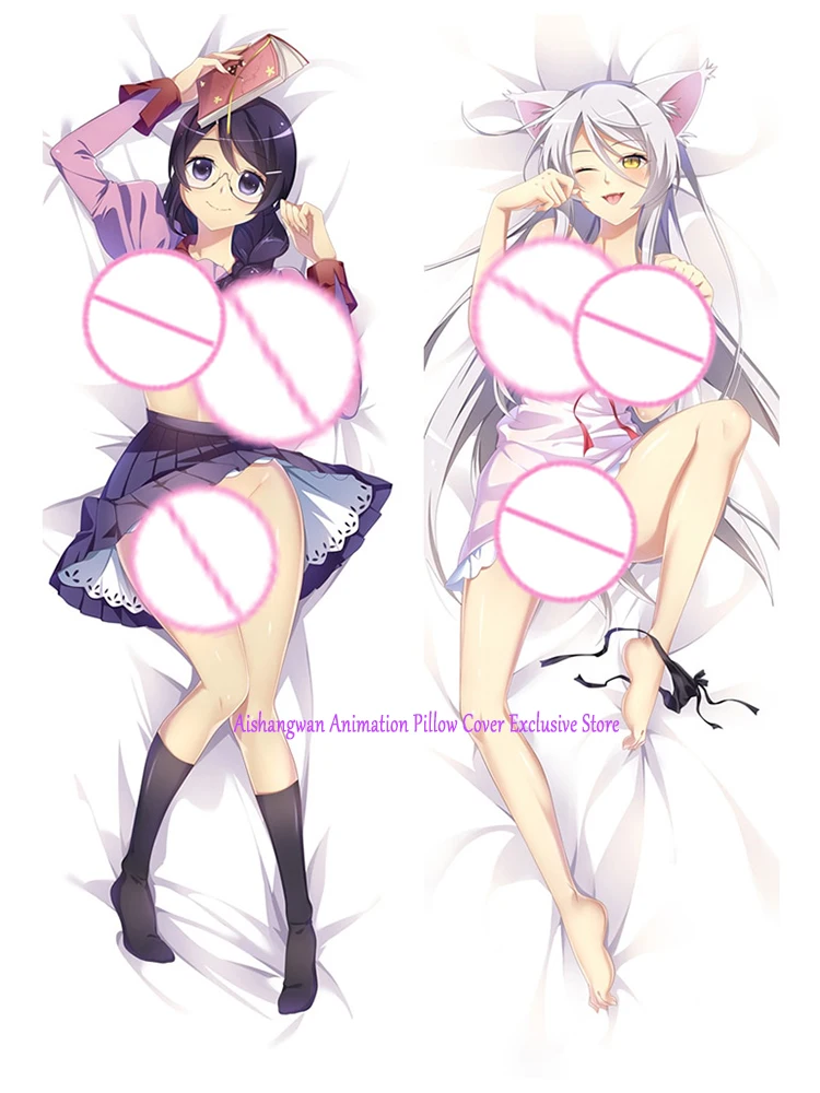 

Dakimakura Anime Pillow Cover Hanekawa Tsubasa Double Sided Print 2Way Cushion Bedding Festival Gifts Gifts