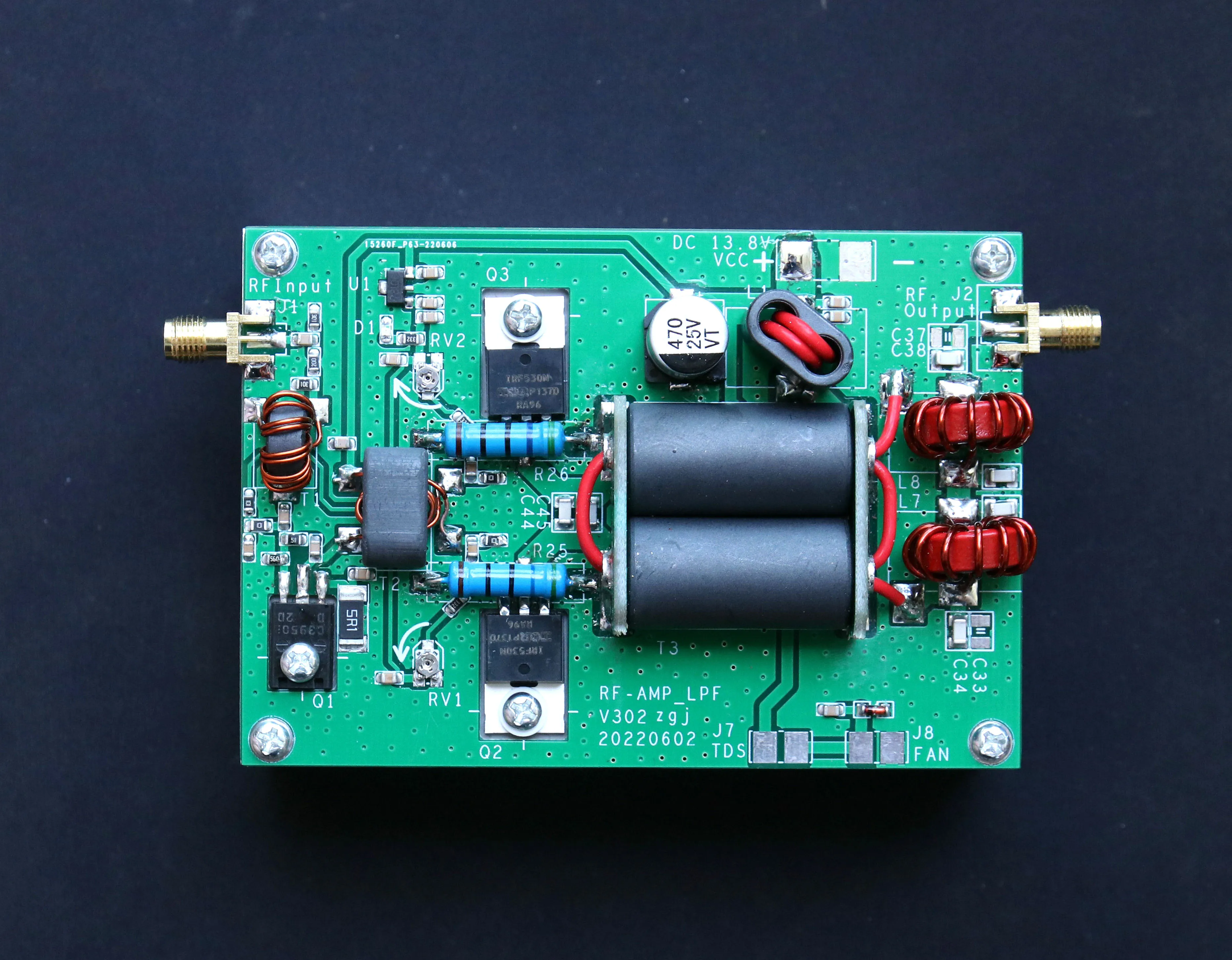 New 45W Short Wave 3-15MHz Linear High Frequency HF RF Power Amplifier Radio Station Wireless Power Transmission(Finished）