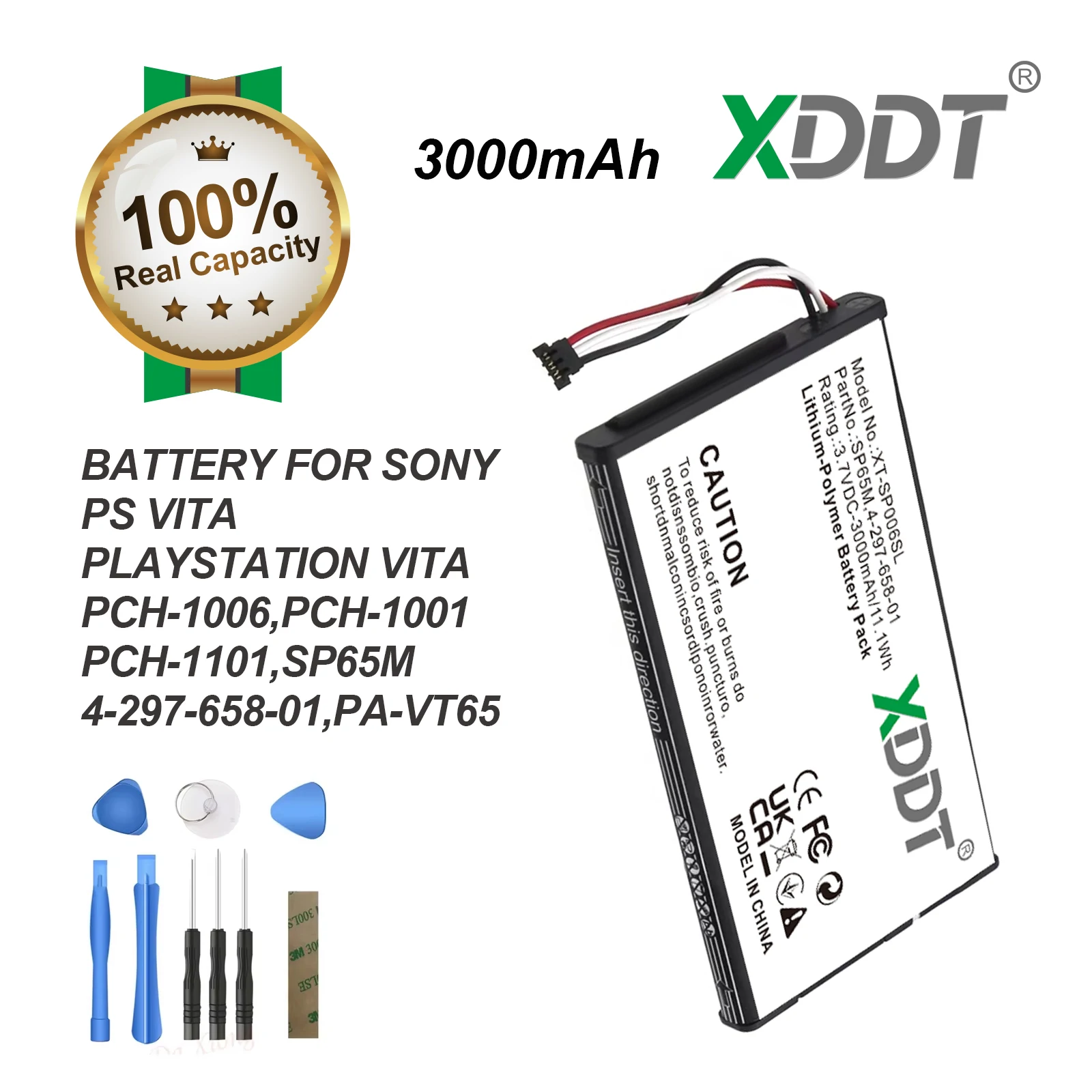 XDDT 4000mAh Original Battery For Sony PSV1000 PSV 1000 SP65M PlayStation PS VITA Gamepad PCH-1001 PCH-1101