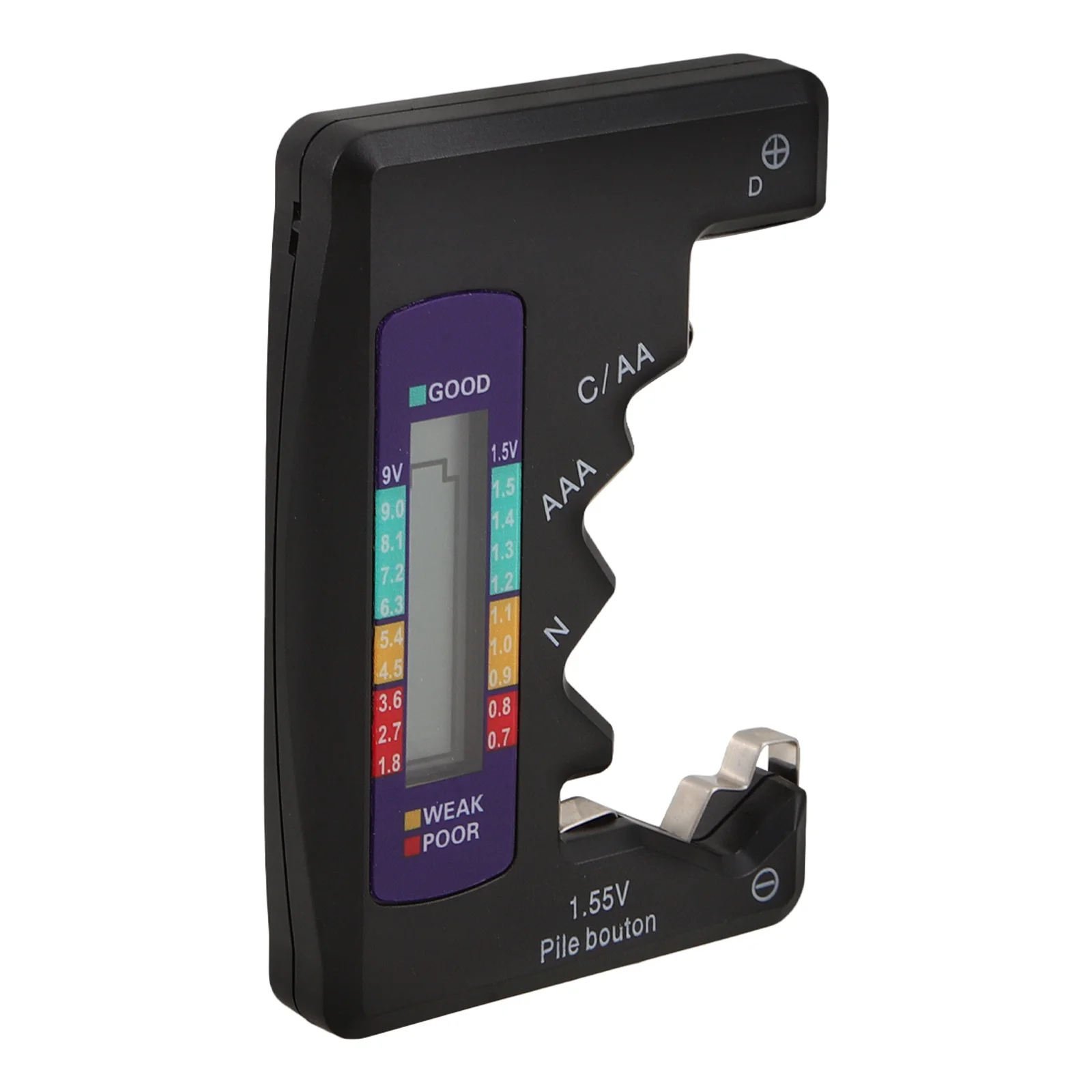 Przenośny tester baterii AA, AAA i baterii guzikowych - niezawodna dokładność, utrzymuje sprawność urządzenia.