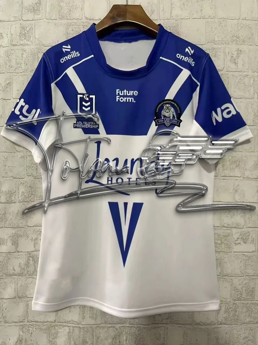 

2025 New Arrival Summer Australian Canterbury-Bankstown Bulldogs Home Jersey Training Jersey Kid Uniform For Adult&Kid Tops