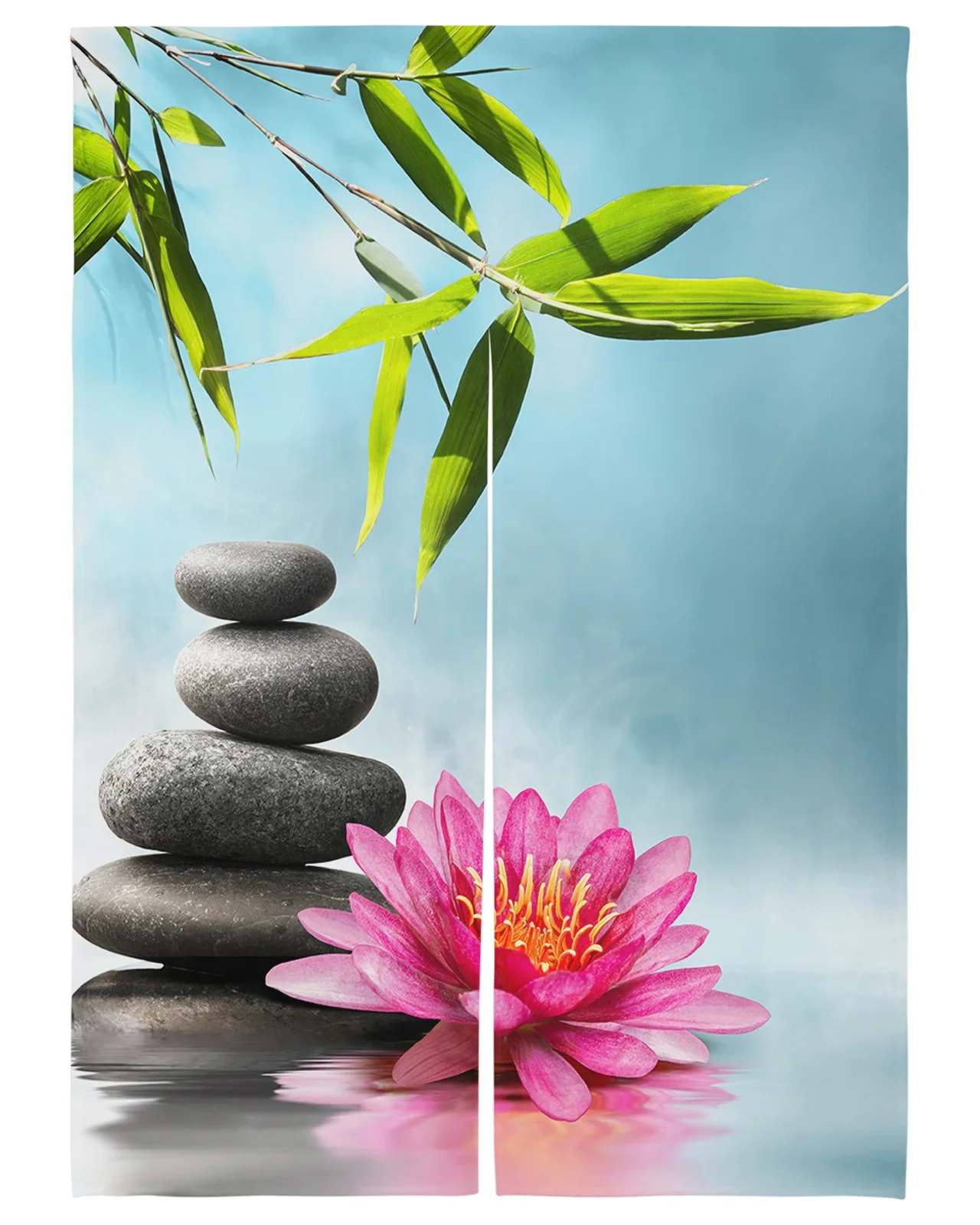 

Дзен-камень, бамбуковые дверные шторы, входные подвесные полузанавески в японском стиле, перегородки для спальни, кухонные шторы для дверного проема