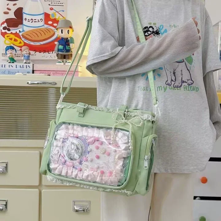 Ballet Girl Large Appetite Itabag Japanische zweidimensionale Einzelschulter-Umhängetasche, Geschenk für Freunde, Damenhandtasche – Detail 4
