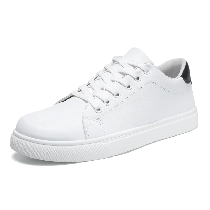 New white shoes men's Korean version trendy student sports shoes men's casual shoes waterproof and non slip board shoes