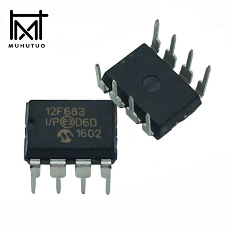 5 pz/lotto PIC12F683-I/P PIC12F683-IP PIC12F683-I/SN PIC12F683-ISN PIC12F683 chip controller MCU