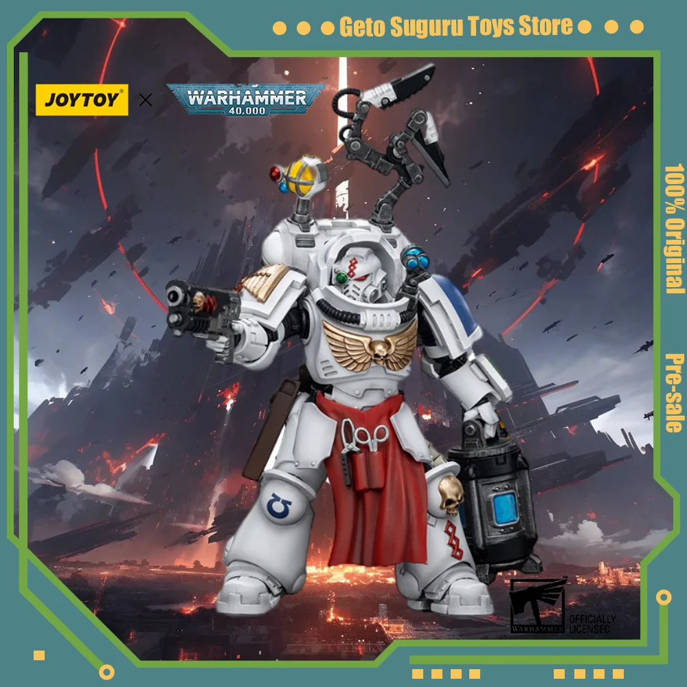 [Pre-Sale] JOYTOY Warhammer 40K Action Figure Uitramarines Apothecary Biologis Anime Figurine Joint Movable Model Collector Toy