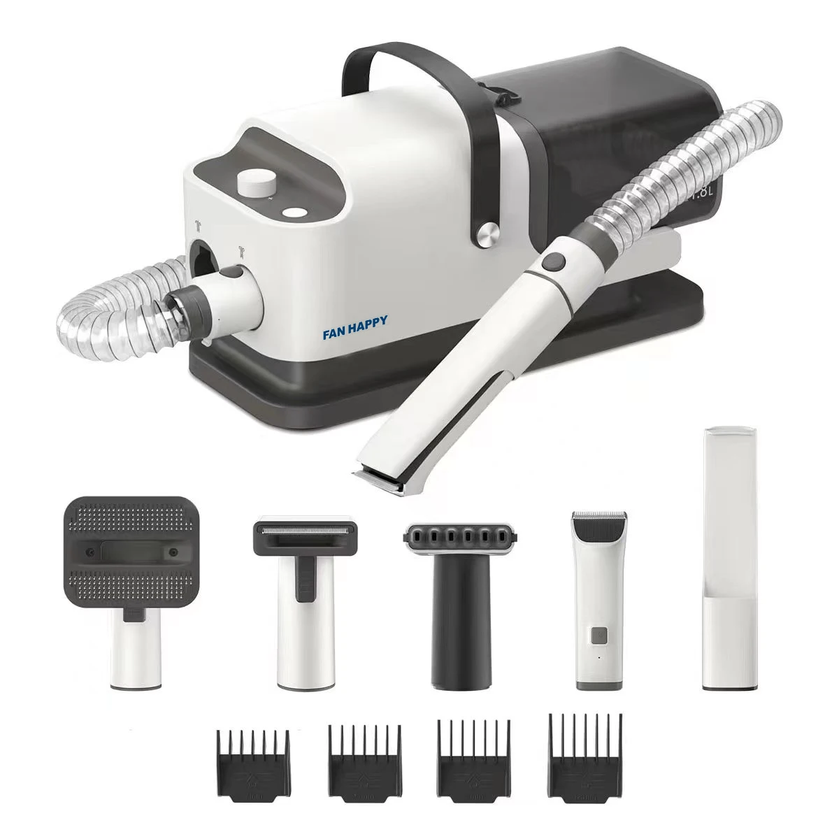

Grooming Care Suction Clipper All-in-one Kit Cat and Dog Multifunctional Low Noise Vacuum Trimmer Shaver Set