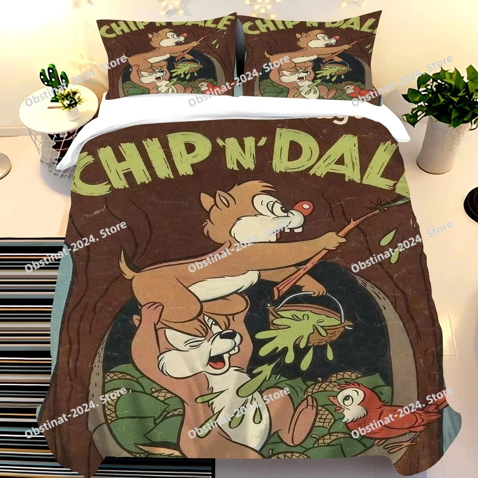 

3D Print bed sheet set Animated Squirrel Bedding Set Single Twin Full Queen King Size Bed Set Adult Kid Bedroom Duvet cover Sets