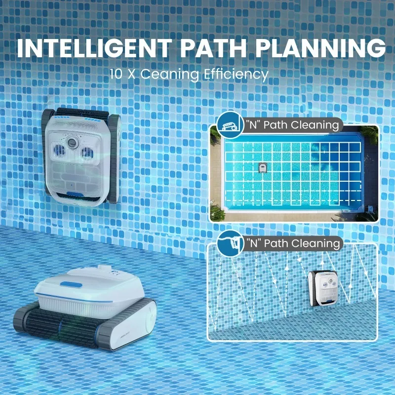 APP التحكم عن بعد جدار تسلق Ro-botic منظف حمام السباحة اللاسلكي ذكي تخطيط الطريق التلقائي بارك Ro-bot السباحة تصفية