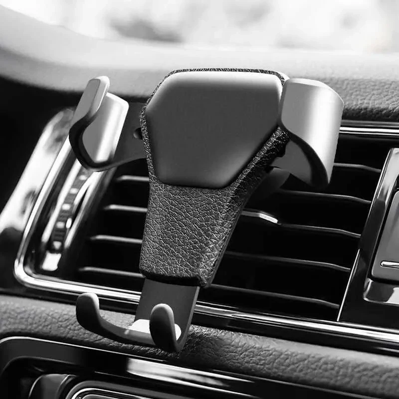 Gravity Car Phone Holder Car Air Vent Clip Mount Mobile Phone Cell Stand Smartphone GPS Support For IPhone Xiaomi Huawei Samsung