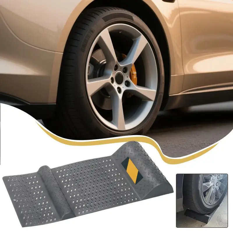 Alfombrillas para neumáticos para suelo de garaje, alfombrillas para suelo de garaje, dispositivo de posicionamiento de vehículo, tapón antideslizante para enchufe de neumáticos para conductor de carga