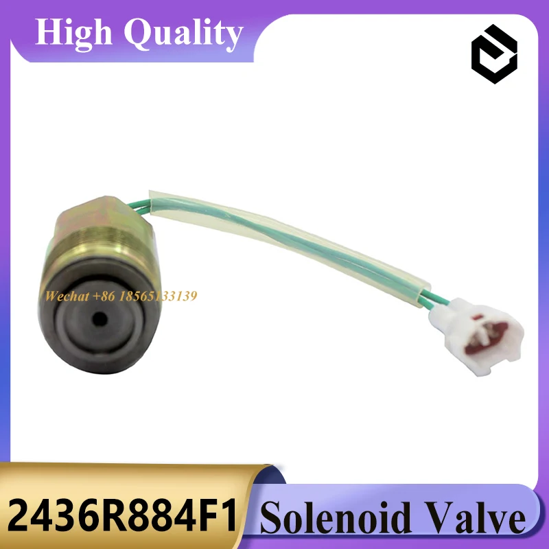 2436R884F1 Hydraulic Pump Solenoid Valve  MC609-7421120 for Kobelco SK200-6 SK220LC SK250LC SK300 Excavator Parts