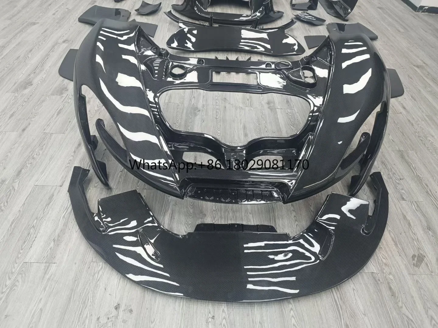 3K in fibra di carbonio auto paraurti anteriore minigonne laterali parafanghi paraurti posteriori Bodykit per Mclaren P1 aggiornamento al Kit carrozzeria GTR