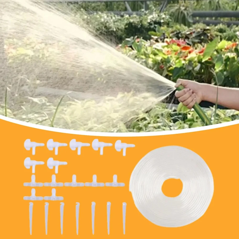 AT02-Self-Watering Drippers With 23 Ft Tube For Lawn Greenhouse Garden Irrigation System Drip Irrigation