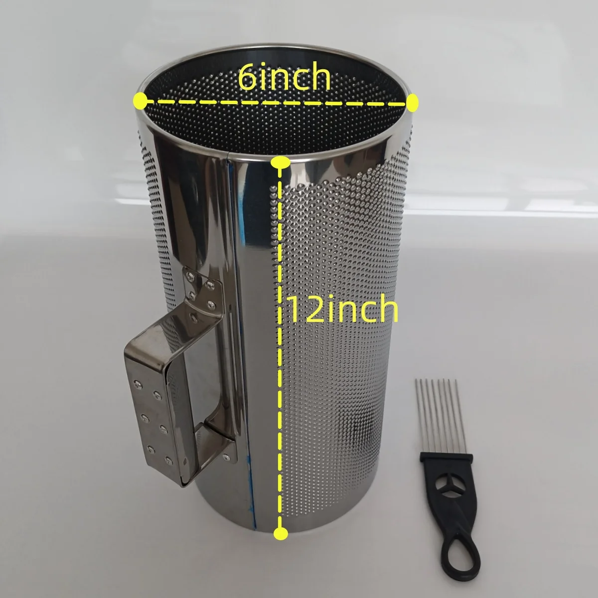 Miwayer Metal Guiro Shaker Guiro-Instrumente aus Edelstahl mit Schaber, Musikinstrumente, lateinisches Schlaginstrument