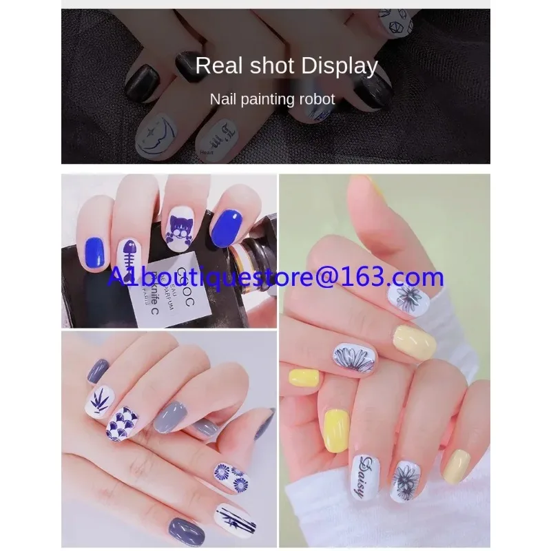 Mesin Pengecatan Kuku Printer Manikur Cerdas Pencetakan Inkjet Otomatis