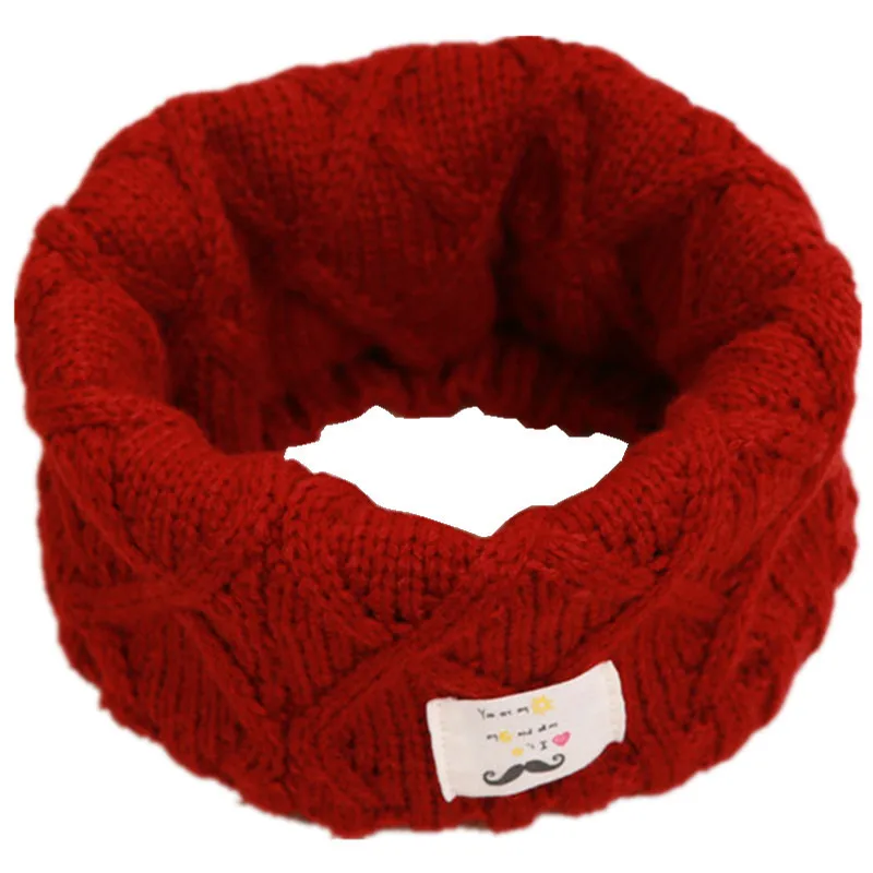 Kids Girls/Boys Winter Knitted Scarf Double Layer Chunky Neck Warmer Infinity Wrap Snoods Soft Acrylic Snow Outdoor