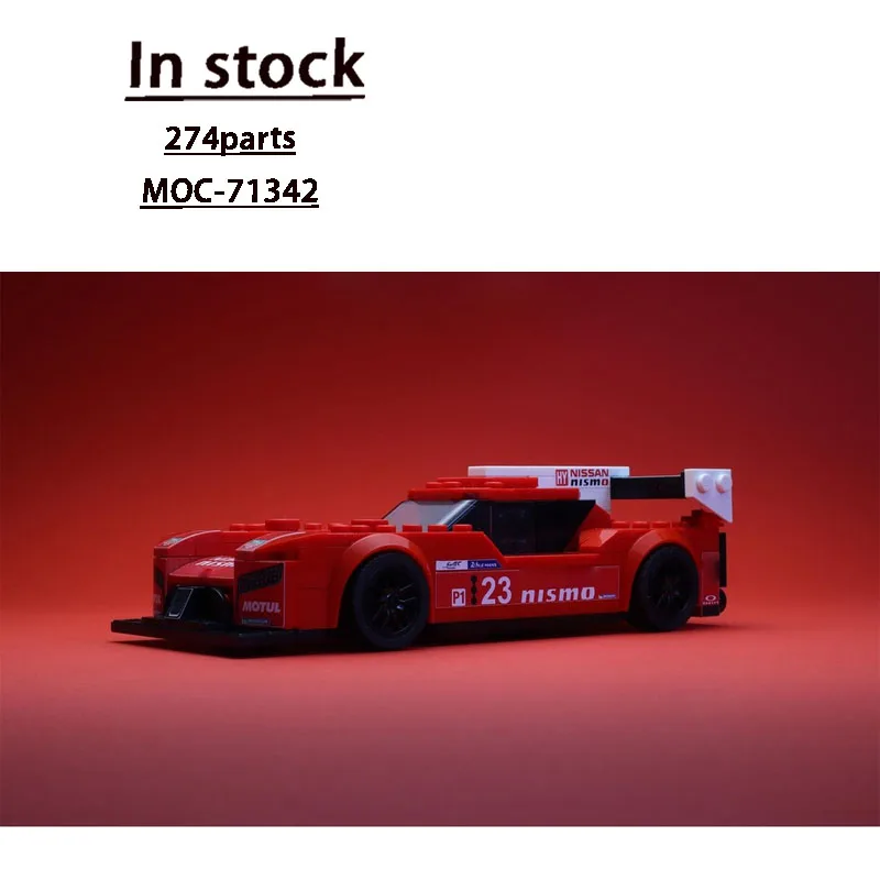 

MOC-71342 Classic GT-R LM Модель спортивного гоночного автомобиля, 274 деталей, креативная игрушка MOC для мальчиков, детский подарок на день рождения