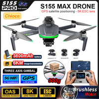 S155 ProMax Relay Brushless GPS Drone 360 obstacle avoidance 3-Axis Anti Shake Gimbal 500g Load 5000M FPV Transmission Quadrotor