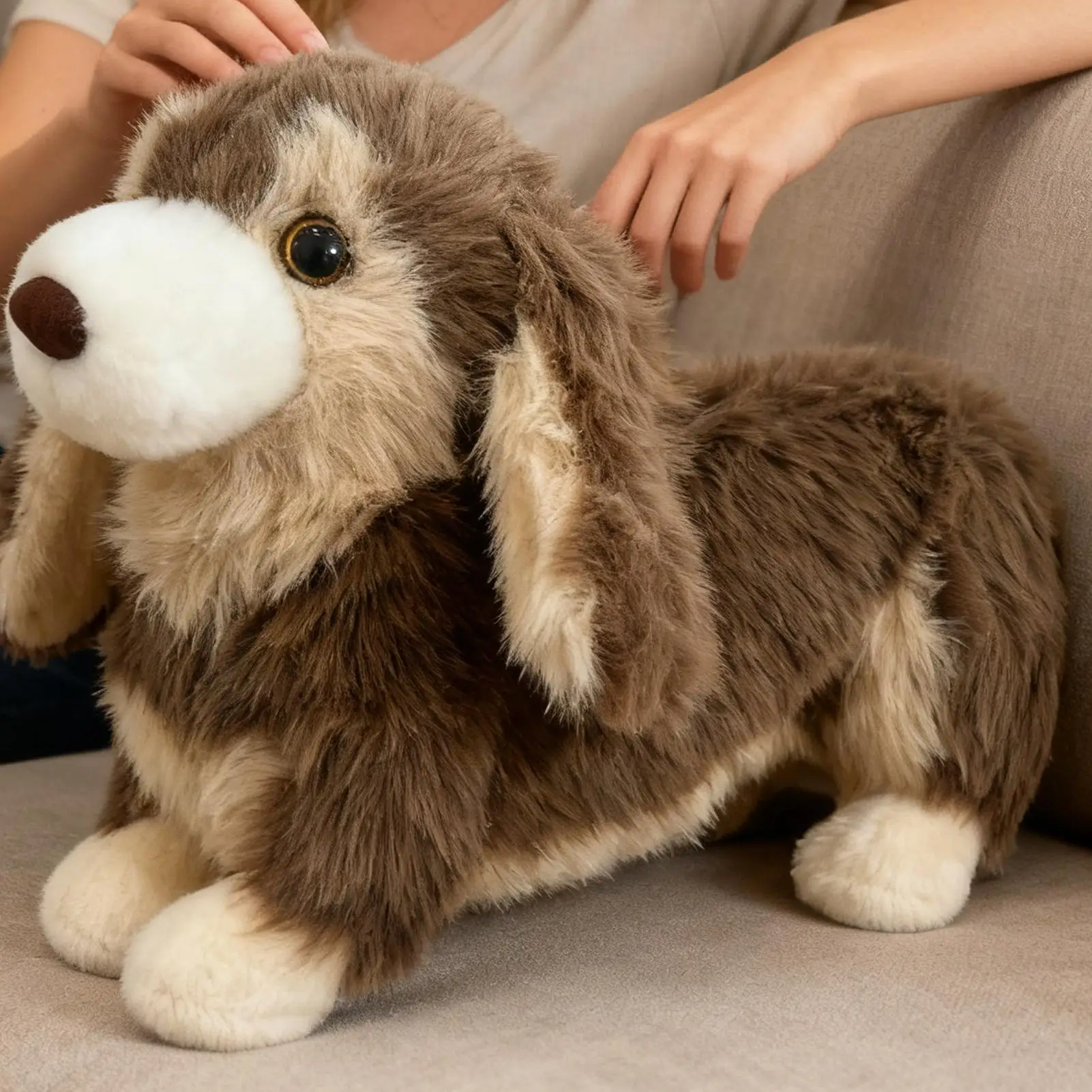 Plush Bag Dog Shape Wallet Plush Shoulder Bag Toy Realistic for Kids Boys Girls School Travel Women Coin Halloween Plush toy bag