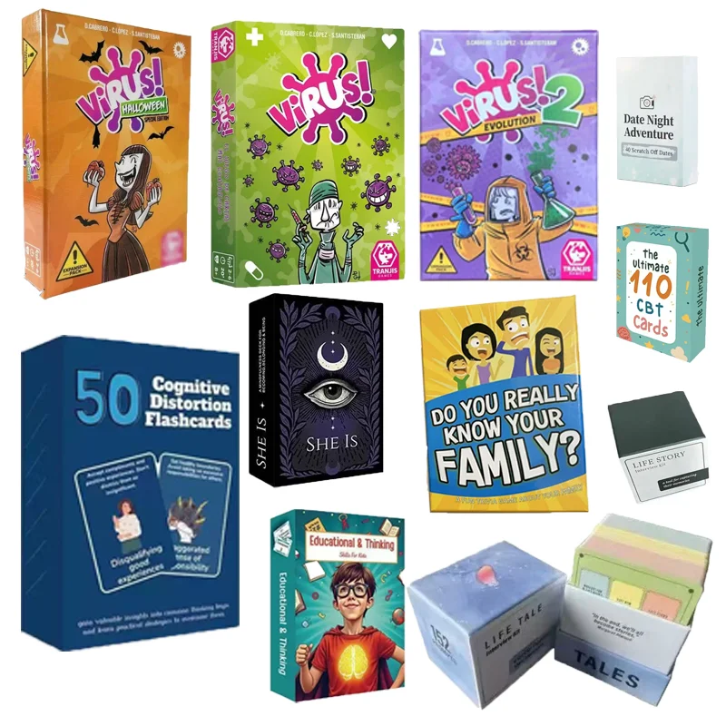 Board Game Virus - Family Strategy Card Game Set Virus