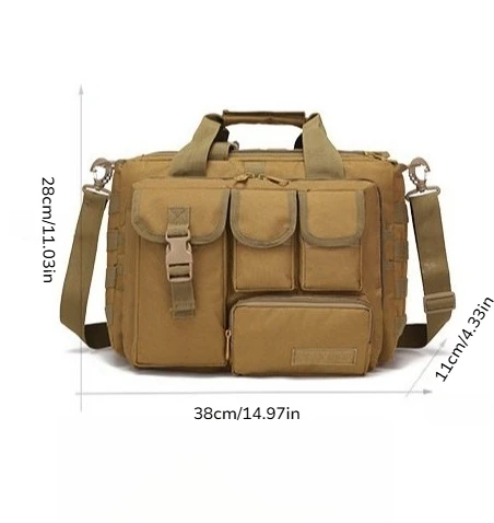 حقيبة كتف تكتيكية جديدة مقاومة للماء ومقاومة للاهتراء لتسلق الجبال في الهواء الطلق حقيبة كتف للكمبيوتر المحمول #2