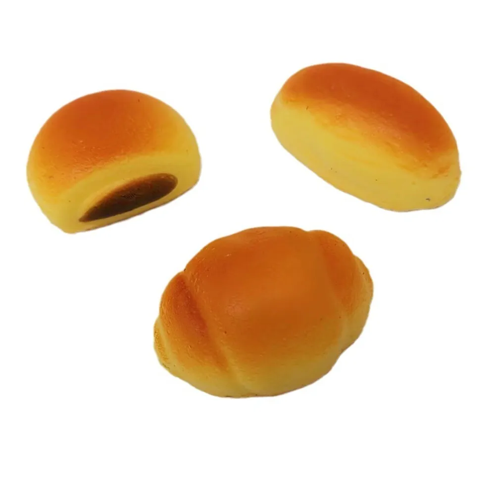 ของเล่นบีบคลายเครียดรูปขนมปังขนาดเล็ก ทำจาก TPE นุ่ม ช่วยลดความวิตกกังวลและผ่อนคลาย