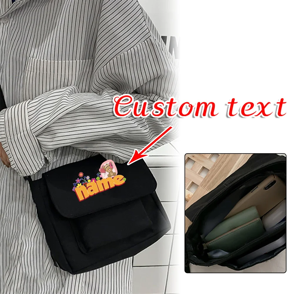 

Personalized Customization Name Fashion Crossbody Bag Casual Handbag Lightweight Storage Bag Customized Product