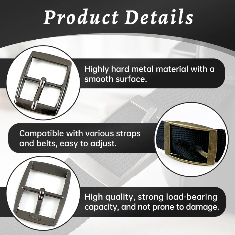 5/10/20Pcs 15-30mm Metal Pin Buckle Backpack Handbag Strap Adjuster Hook Webbing Belt Clasp Carabiner Leather Craft Accessories