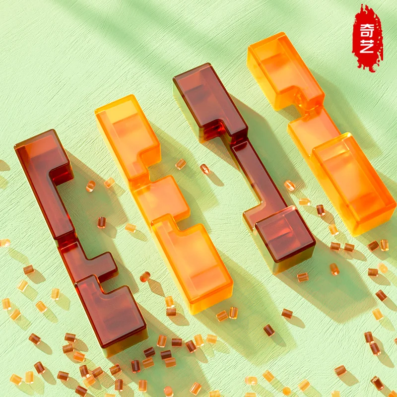 [CubeFun]QiYi GuoChao 유약 컬러 시리즈 Kongming 잠금 어셈블리 분리 어린이인지 개발 퍼즐 장난감 선물