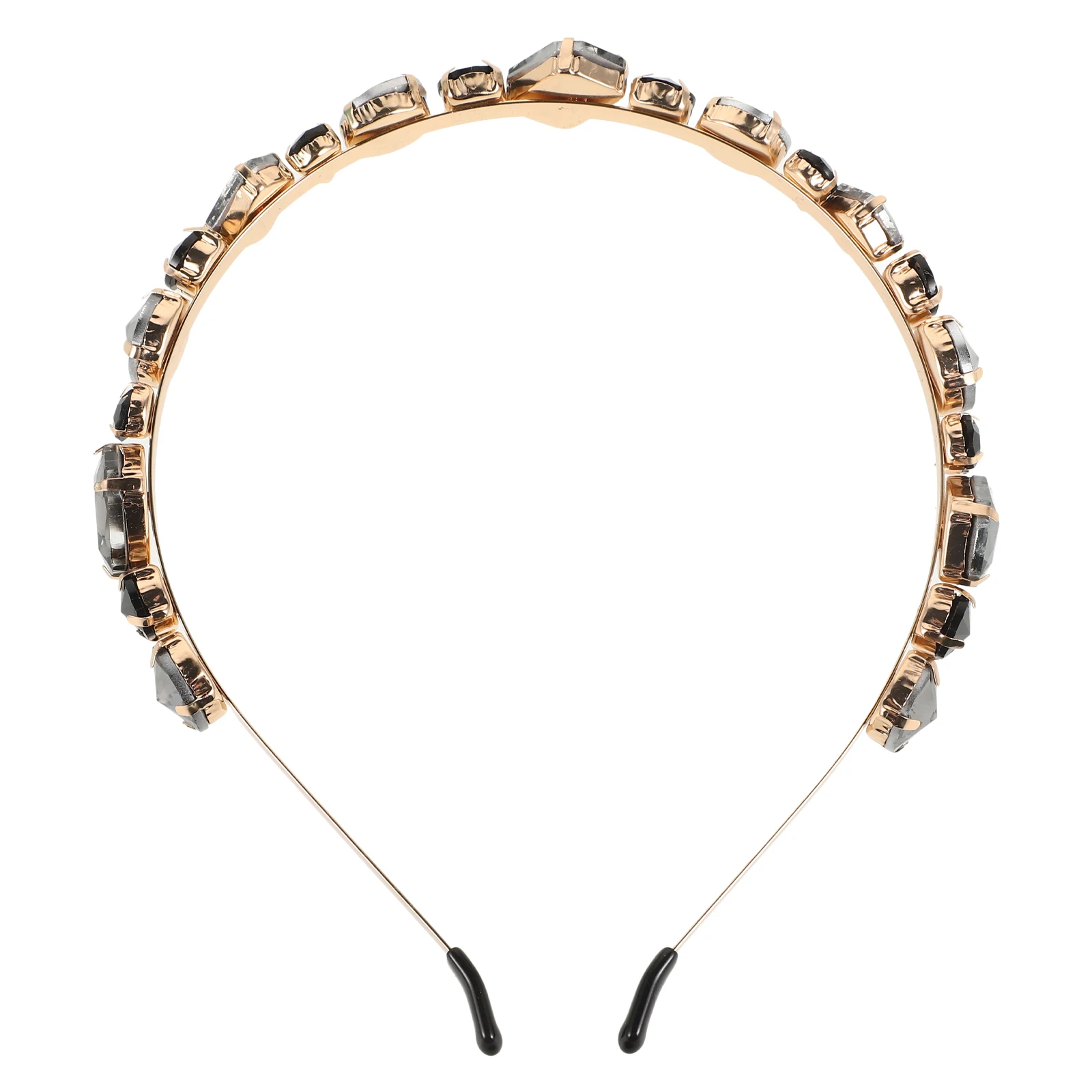 

1pc Glass Brick Hair Clip Rhinestone Headband Pink Women Elegant Fashion Hoop Hair Accessories For Daily Use And Parties