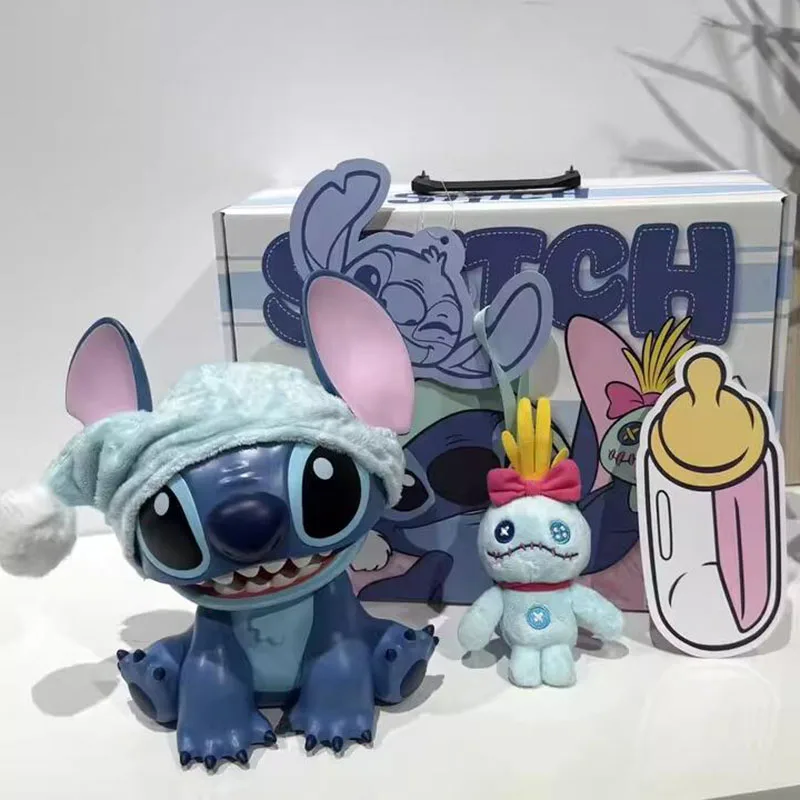 

Hot Disney Anime Figures Stitch Bluetooth Speaker Cartoon Wireless Portable Cute Speaker Creative Toys Christmas Birthday Gifts