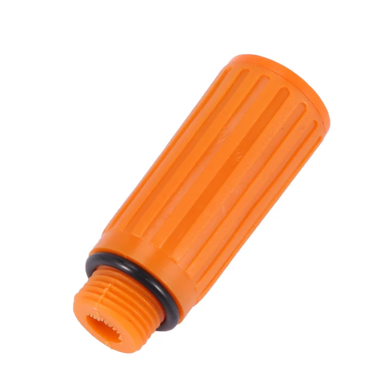 AB47-5 Pcs 16Mm Male Thread Dia Plastic Oil Plug For Air Compressor Orange
