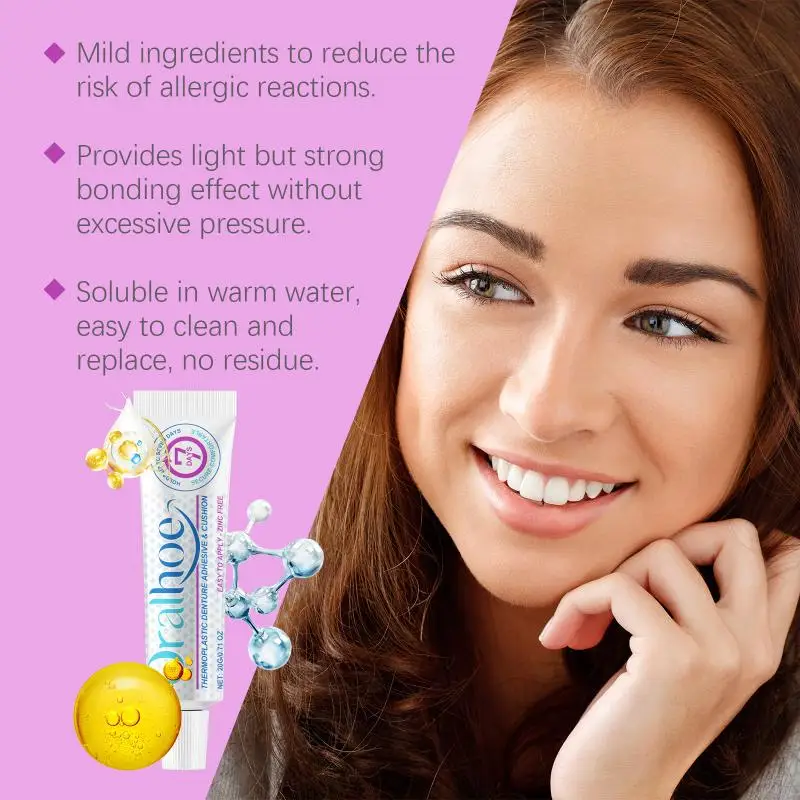 Seamless Fit Thermoplastic Denture Adhesive Comfortable Oral Health Care Long Lasting Reusable Repairing Denture Care