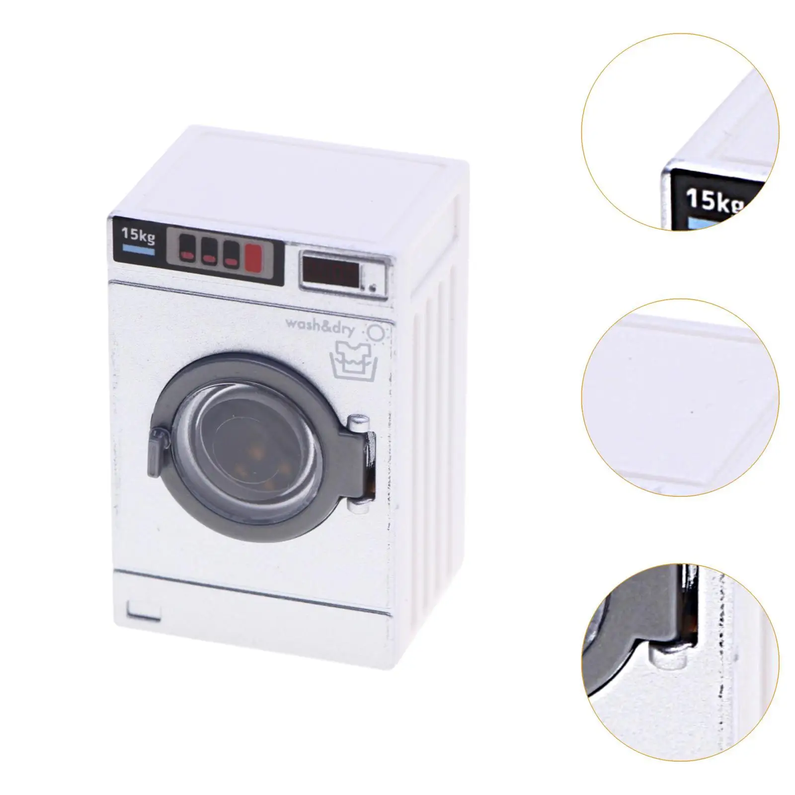 Machine à laver pour maison de poupée, échelle 1/12, accessoire de décoration pour modèle de maison de poupée