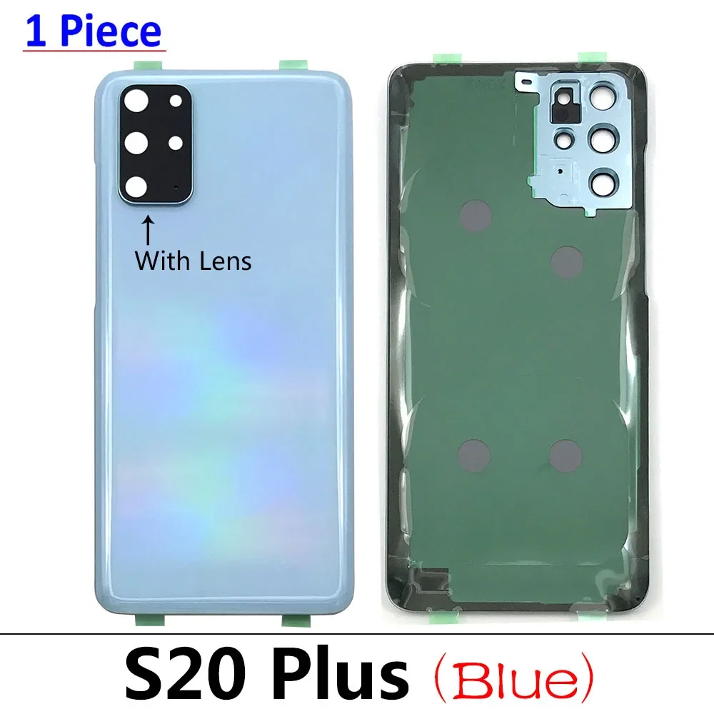 NEW For Samsung S20 Ultra G988 S20 Plus G985 S20 G980 Back Battery Door Rear Housing Cover Case with Camera Glass Lens