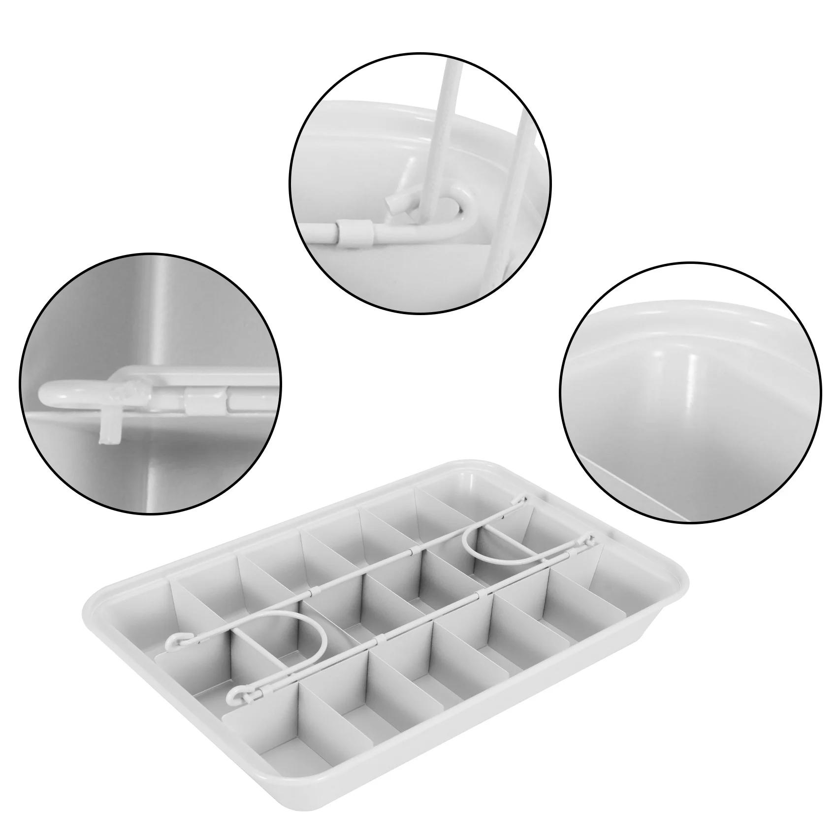 

A68G-18 Holes Brooklyn Brownie Copper Nonstick Baking Pan With Built-In Slicer Ensures Perfect Crispy Edges Metal Utensil