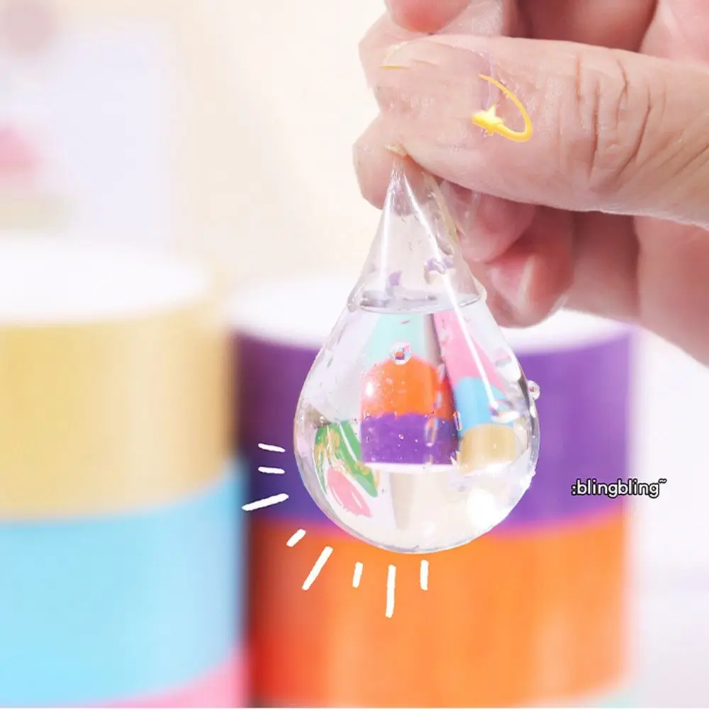 6Pcs Glow in Dark Luminous Sticky Ball Rolling Tapes Colorful Random Color Sticky Ball Glue Toy Adhesive Safety