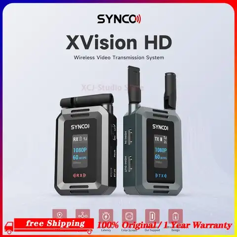 SYNCO Xvison HD 무선 비디오 전송 시스템 초저 40ms 대기 시간 안정적인 HD 전송 최대 300미터