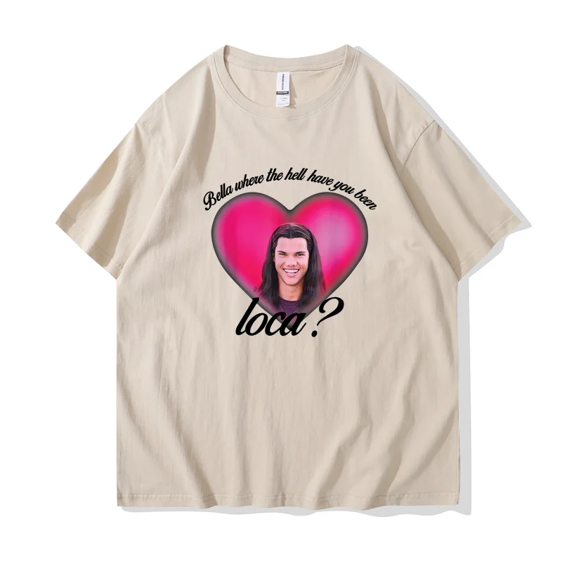 남녀공용 반팔 크루넥 티셔츠, 그래픽 상의, 지옥, 로카, 트와일라이트 셔츠