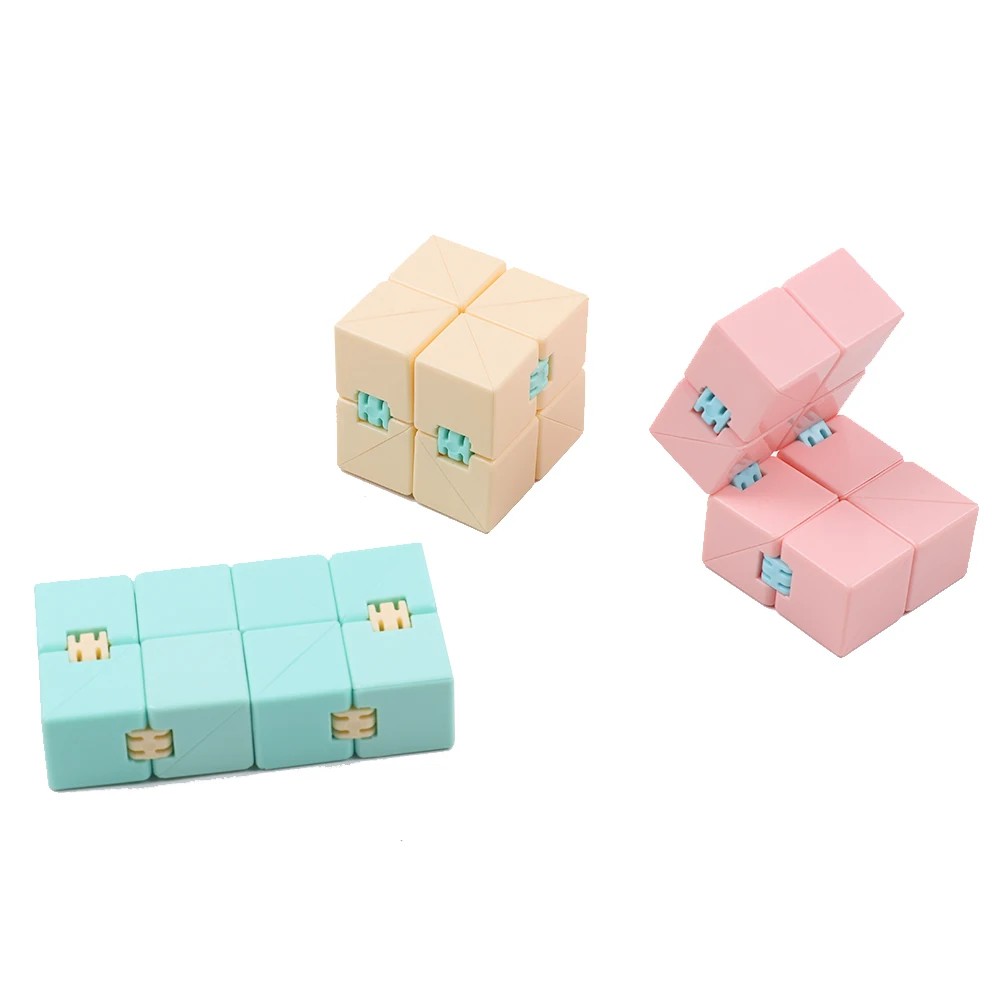 Nuevos juguetes Fidget Descompresión Finger Puzzle Cube Infinity Cube Stress Relief Toy Antiestrés Juguete duradero para niños adultos