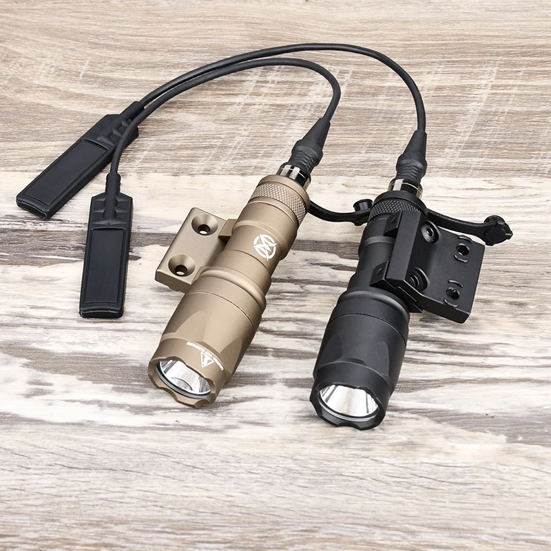 Tactical SF Surefir M300 M300A Scout Light High Power Flashlight With DD MLOK KEYMOD Rail Mount Base Airsoft Hunting Lamp