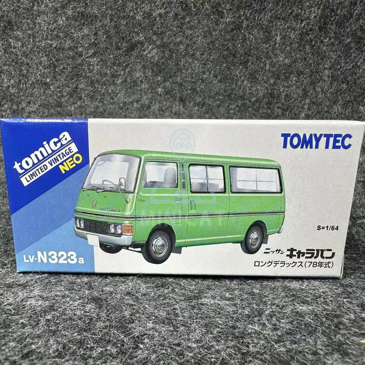 2410 TOMYTEC 1/64 TLV LV-N323a nissan Jiaben E20 Kolekcja modeli wózków ze stopu zielonego dekoracji