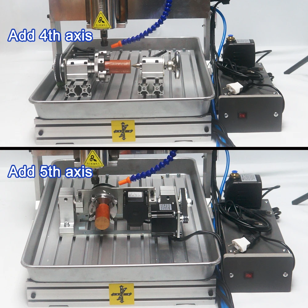 CNC 6040 Linear Guide 5Axis 1500W Carving Router 3040 4Axis Metal Wood Engraving Machine USB Port 120mm Z Stroke for PCB Milling